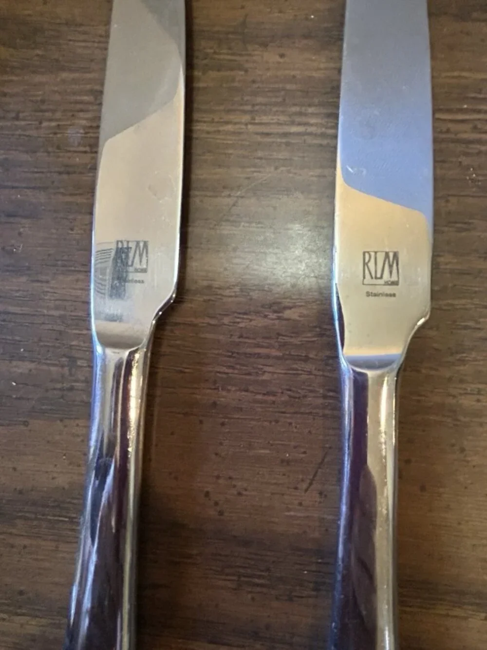 Lot Of Stainless Steel Knives And Spoons Very Heavy Quality Made